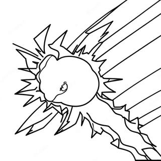 Bold Lightning Bolt Coloring Page 45444-36285