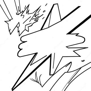 Bold Lightning Bolt Coloring Page 45444-36286