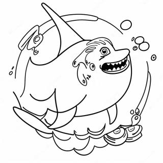 Grandma Shark Coloring Page 45453-36294