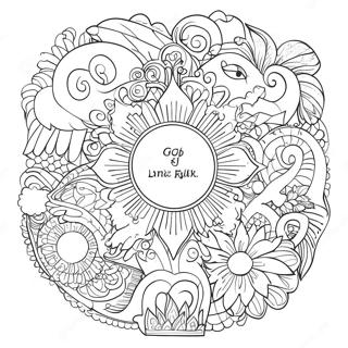 Majestic Names Of God Coloring Page 45464-36301