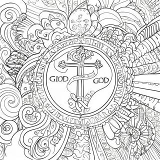 Majestic Names Of God Coloring Page 45464-36303