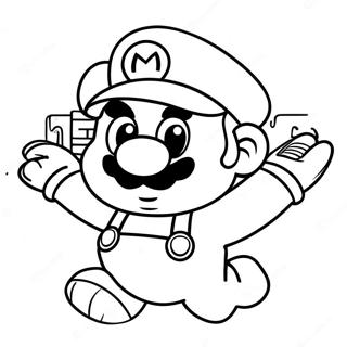 Mario Odyssey Coloring Page 4546-3742