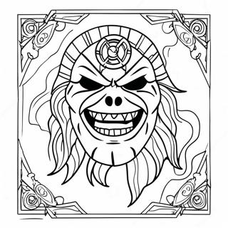 Iron Maiden Logo Coloring Page 45473-36307