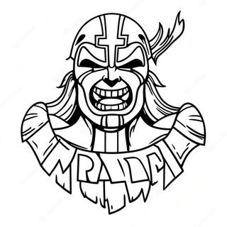 Iron Maiden Logo Coloring Page 45473-36308