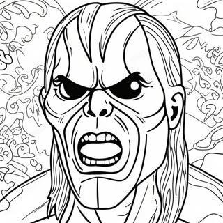 Eddie The Head Iron Maiden Coloring Page 45474-36310