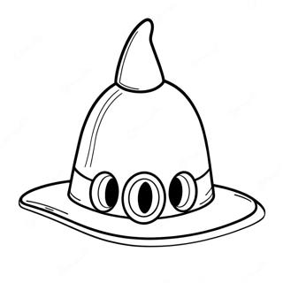 Cappy The Friendly Hat Coloring Page 4547-3750