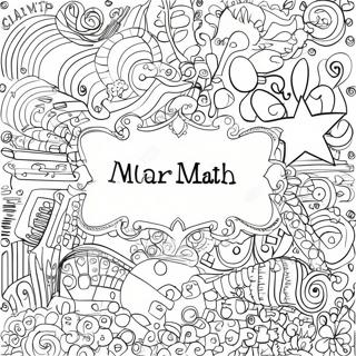 Colorful Math Binder Cover Coloring Page 45504-36335