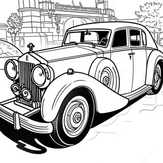 Classic Rolls Royce Coloring Page 45544-36365