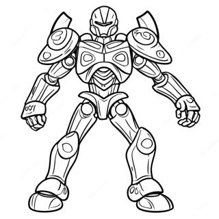 Bionicle Heroic Warrior Coloring Page 45594-36403