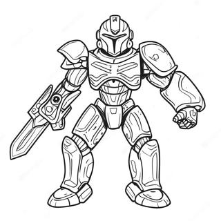 Bionicle Heroic Warrior Coloring Page 45594-36404