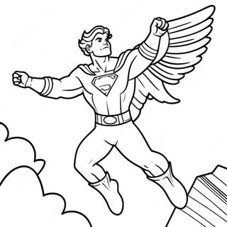 Homelander Flying In The Sky Coloring Page 45614-36422