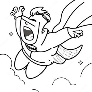 Homelander Flying In The Sky Coloring Page 45614-36423