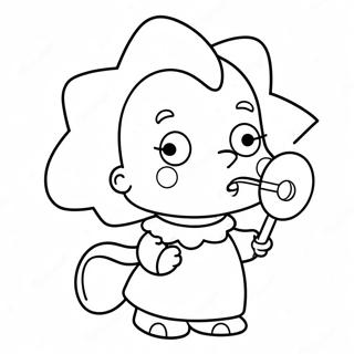 Cute Maggie Simpson With A Pacifier Coloring Page 45634-36437