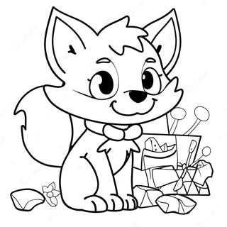 Lankybox Foxy Coloring Page 45643-36441