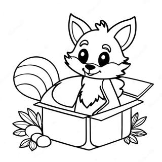 Lankybox Foxy Coloring Page 45643-36443