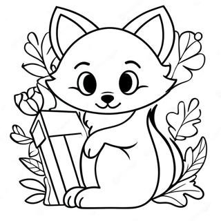 Lankybox Foxy Coloring Page 45643-36444