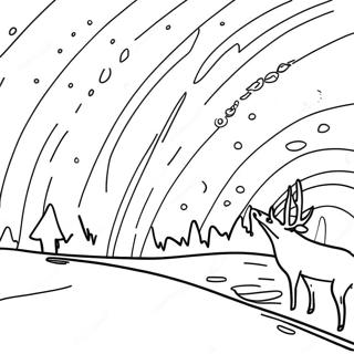 Aurora Borealis Coloring Page 45653-36451