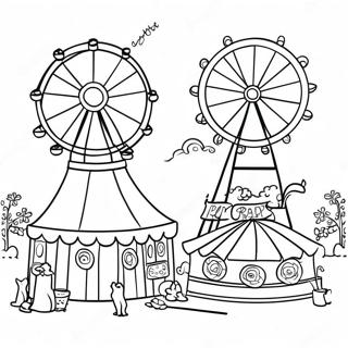 County Fair Fun Activities Coloring Page 45673-36467