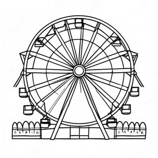 Colorful County Fair Ferris Wheel Coloring Page 45674-36471