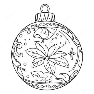 Adorable Christmas Ornament Coloring Page 4567-3767