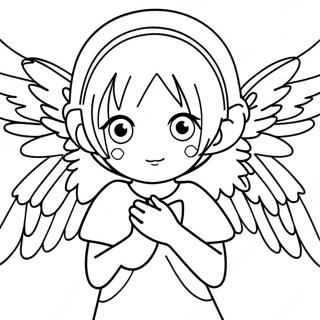 Anime Angel Coloring Pages