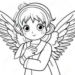 Anime Angel Coloring Page 45683-36474