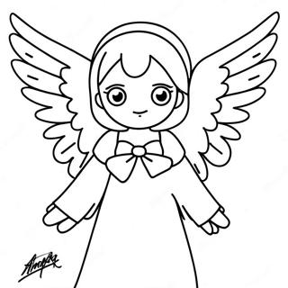 Anime Angel Coloring Page 45683-36476