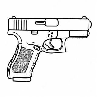 Glock Handgun Coloring Page 45703-36491