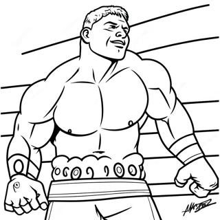 Brock Lesnar Intense Action Coloring Page 45713-36498