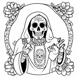 Santa Muerte Coloring Page 45723-36508