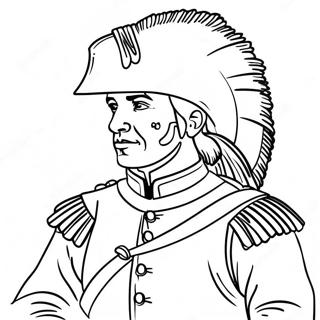 French And Indian War Soldier Coloring Page 45743-36524