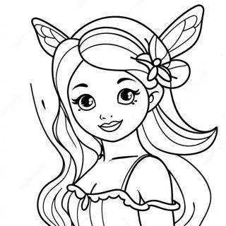 Black Fairy Coloring Page 45773-36547