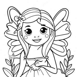 Black Fairy Coloring Page 45773-36548