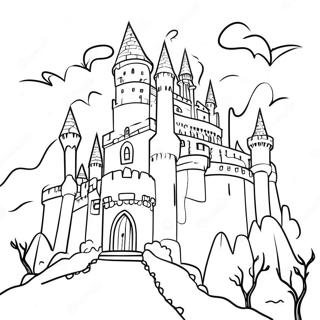 Dracula S Spooky Castle Coloring Page 45794-36562