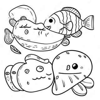 5 Loaves And 2 Fish Coloring Page 45803-36569