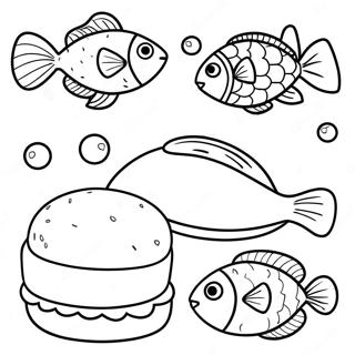 5 Loaves And 2 Fish Coloring Page 45803-36572