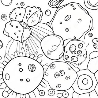 Colorful Immune Cells Coloring Page 45814-36584