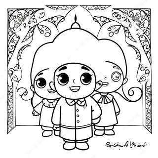 Islamic Children Coloring Page 45843-36603