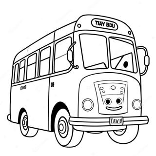 Tayo The Little Bus With Friends Coloring Page 45894-36650