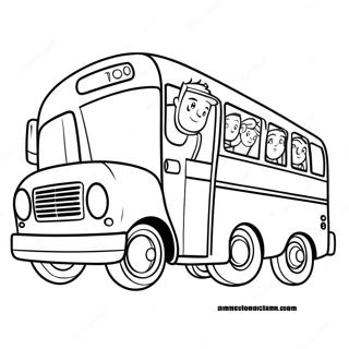 Tayo The Little Bus With Friends Coloring Page 45894-36652