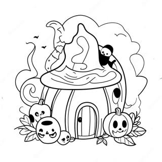 Halloween Doodle Art Coloring Page 45933-36675