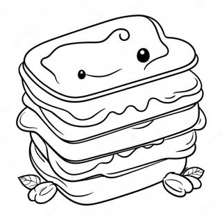 Peanut Butter And Jelly Sandwich Coloring Page 45943-36688