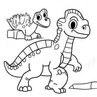 Colorful Dinosaur King Adventure Coloring Page 45964-36702