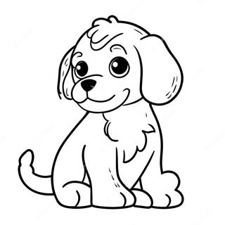 Cavapoo Puppy Coloring Page 45993-36727