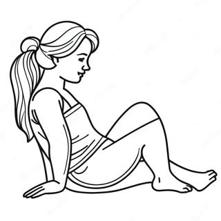 Girl Body Silhouette Coloring Page 46053-36770