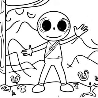 Stickman Adventure Coloring Page 46063-36773