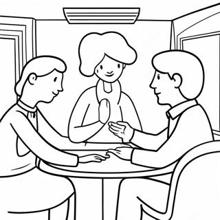 Conflict Resolution Coloring Pages