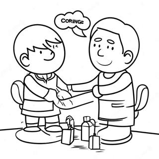 Conflict Resolution Skills Coloring Page 46073-36787