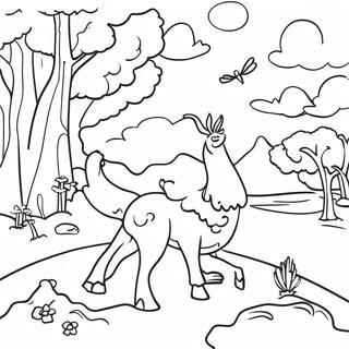 Colorful Deviner Scene Coloring Page 46084-36796