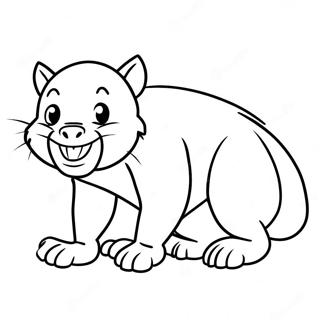 Tasmanian Devil Coloring Page 46093-36803